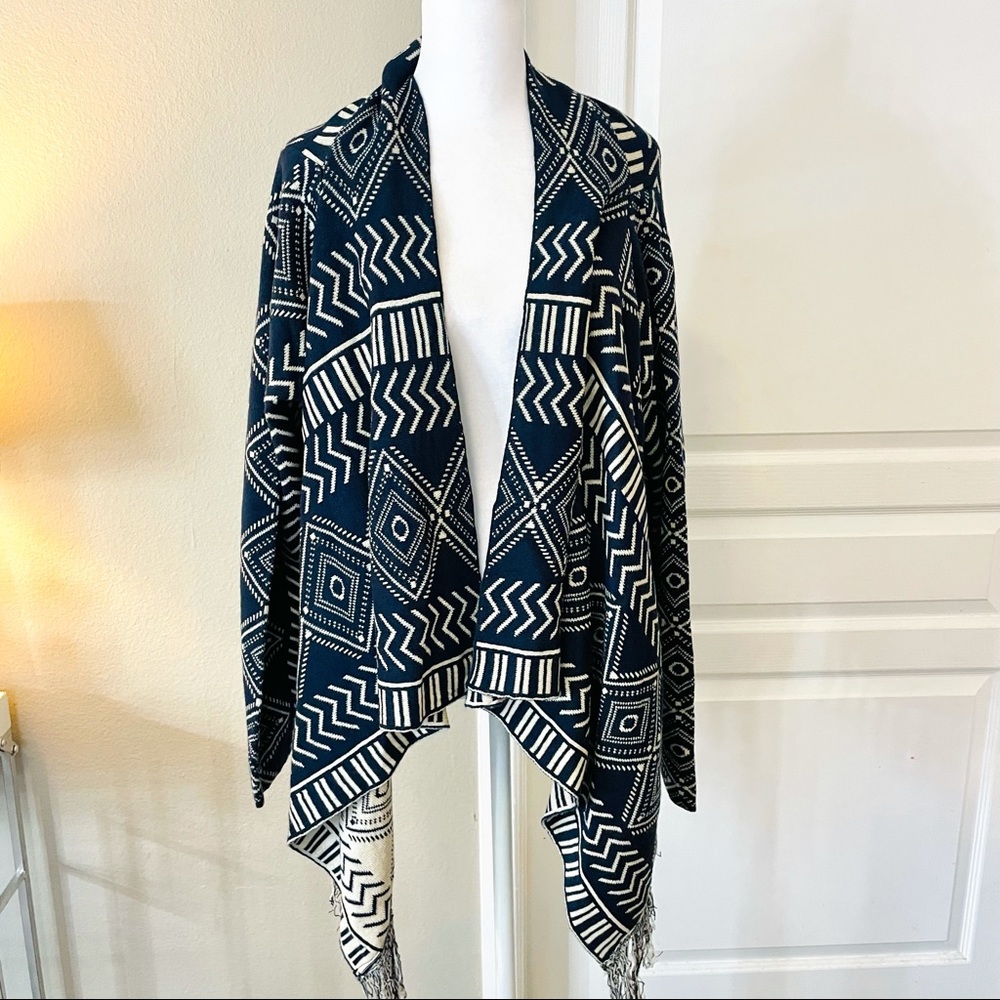 Love University tribal print shawl